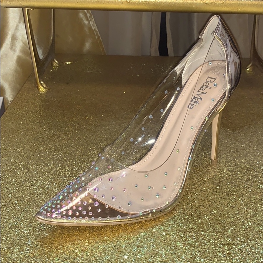 Rose Gold / Clear Heels